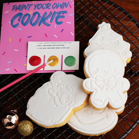 Paint Your Own Cookie Christmas Tree