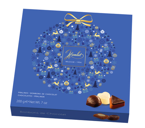 Hamlet Christmas Chocolate Selection Blue Gift Box 200g