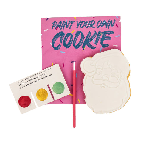 Paint Your Own Cookie Santa