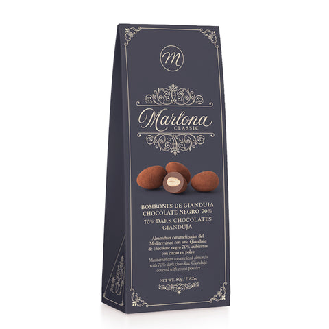 Mi&Cu - Marlona Dark Choc Gianduja Almond Choc 80g