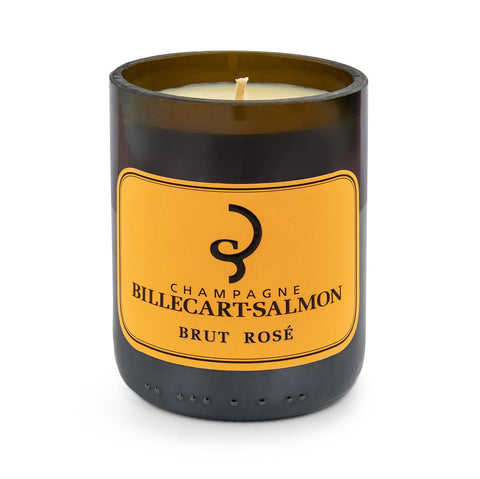 Billecart - Salmon Brut Rose  Champagne & Strawberries Candle - Wine Candles