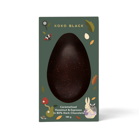 Caramelised Hazelnut & Espresso | 80% Dark Chocolate 180g - Koko Black