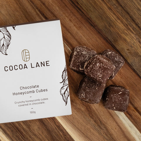 Chocolate Honeycomb Cubes 150g - Cocoa Lane