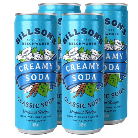 Creamy Soda Classic Soda 4 Pack-Beverages-Billson's-iPantry-australia