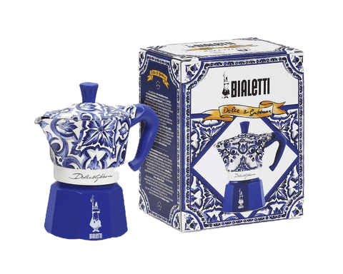 Dolce & Gabbana Mediterranean Blue Bialetti Moka Express 3 Cup - Bialetti