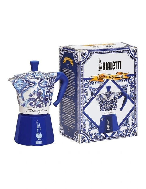 Dolce & Gabbana Mediterranean Blue Bialetti Moka Express 6 Cup - Bialetti