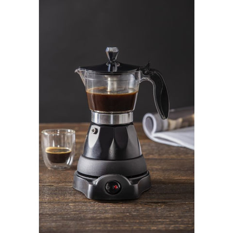 Electric Espresso Maker Black & Silver - Leaf & Bean