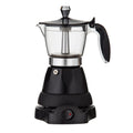 Electric Espresso Maker Black & Silver - Leaf & Bean