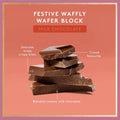 Festive Waffly Wafer Block Milk Chocolate 80g - Koko Black