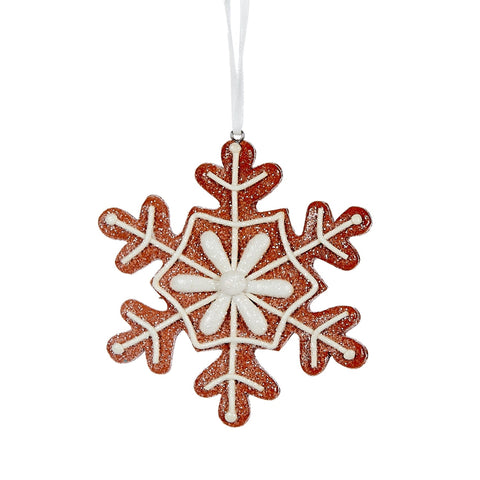 Flower Snowflake Gingerbread Hanging - Holly And Ivy