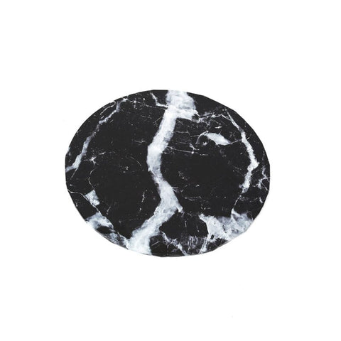 Food Presentation Board (Black Marble) - 10" Round-BAKE GROUP-iPantry-australia