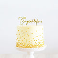 Gold Metal Cake Topper - Congratulations-Cake & Candle-iPantry-australia