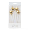 Gold Star Candle Picks (4 Pack)-Cake & Candle-iPantry-australia