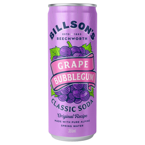 Grape Bubblegum Classic Soda-Beverages-Billson's-iPantry-australia