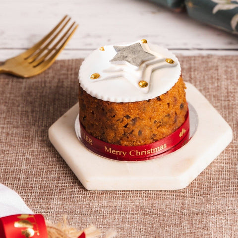 Iced Christmas Fruit Cake - The Jolly Miller