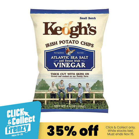 Keogh's Irish Potato chips - Atlanic Sea Salt and Sweet Irish Vinegar - Keoghs