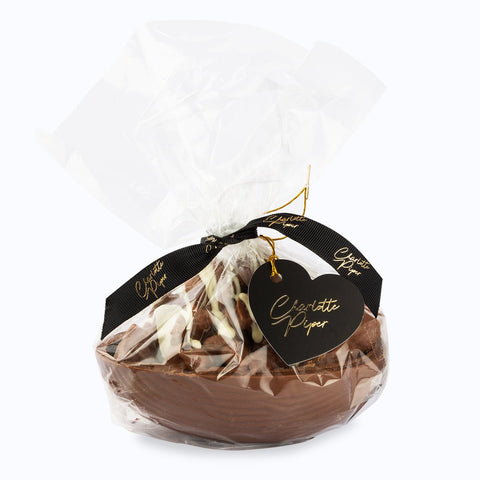 Milk Chocolate Rocky Road Half Egg 300g - Charlotte Piper