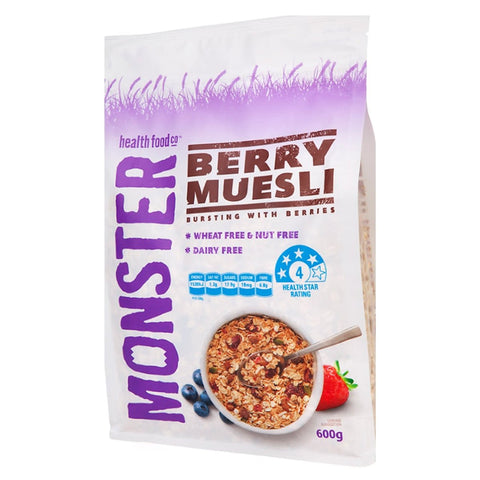 Monster Muesli Berry 600g - Monster Health Food Co.