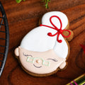 Mrs Claus Gingerbread Cookie - Hey There Cookie! by Cake in the Afternoon