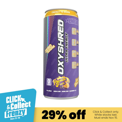 OxyShred Ultra Energy RTD Passionfruit Can 355ml - OxyShred