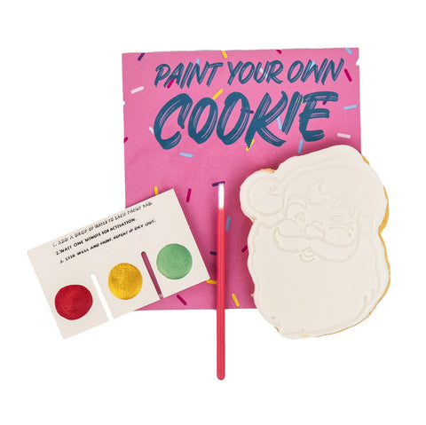 Paint Your Own Cookie Santa - Hey There Cookie! by Cake in the Afternoon