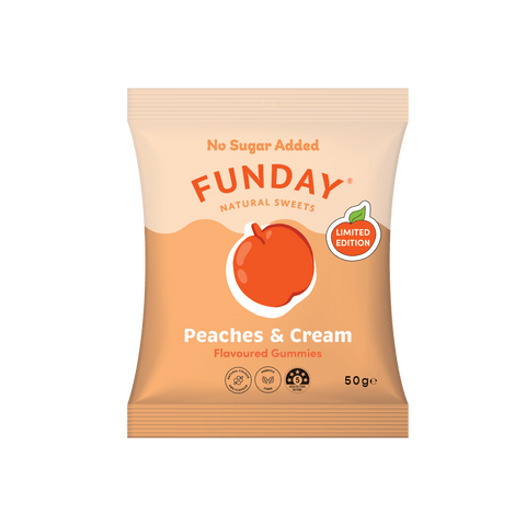 Peaches & Cream 50g - Funday Natural Sweets