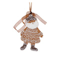 Piped Gingerbread Santa Hanging - Holly And Ivy