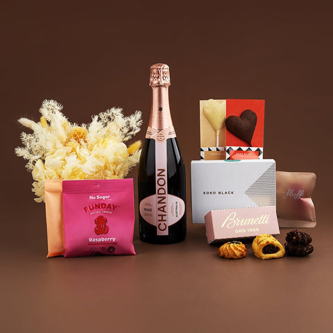 Rose Chandon & Sweets Hamper - GiftSec