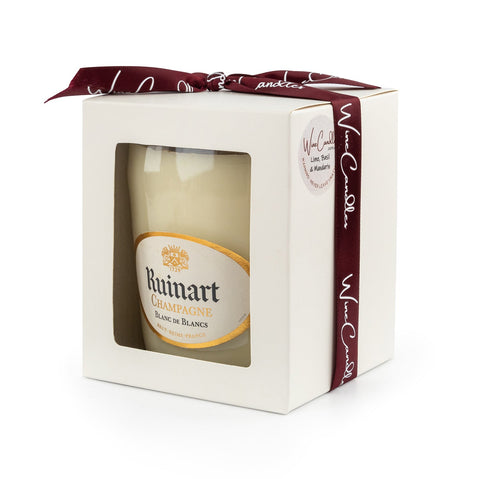 Ruinart Blanc de Blancs  Lime Basil & Mandarin Candle - Wine Candles