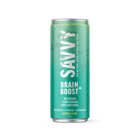 Savvy Brain Boost Lemon Lime 330ml-Beverages-SAVVY-iPantry-australia