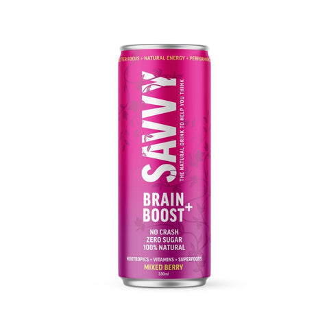 Savvy Brain Boost Mixed Berry 330ml-Beverages-SAVVY-iPantry-australia