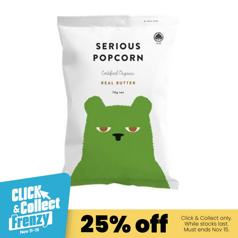 Serious Popcorn Real Butter 70g - Serious Food Co.