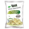 Sour Cream & Chives Flavour Rice Crackers 75g - Vege Chips