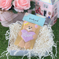 Teddy Bear Mum Purple Cookies (3pc)-Hey There Cookie! by Cake in the Afternoon-iPantry-australia