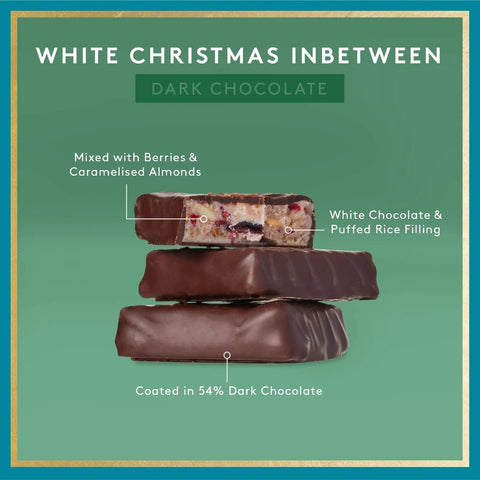 White Christmas Inbetween 54% Dark Chocolate 130g - Koko Black