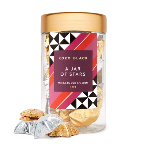 A Jar Of Stars Milk & 54% Dark 140g - Koko Black