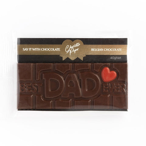 Best Dad Chocolate Bar 40g-Indulgence-Charlotte Piper-iPantry-australia