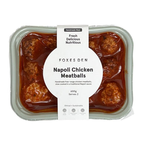 Chicken Meatballs For 2 500g-Restaurants/Meal Kits-Foxes Den-iPantry-australia