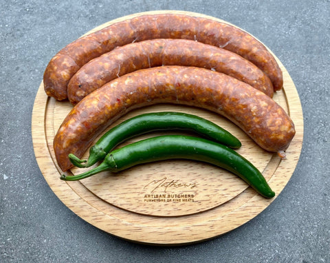 Chorizo Sausages (Approx. 500g - 3 Sausages)-Mathews Butcher-iPantry-australia