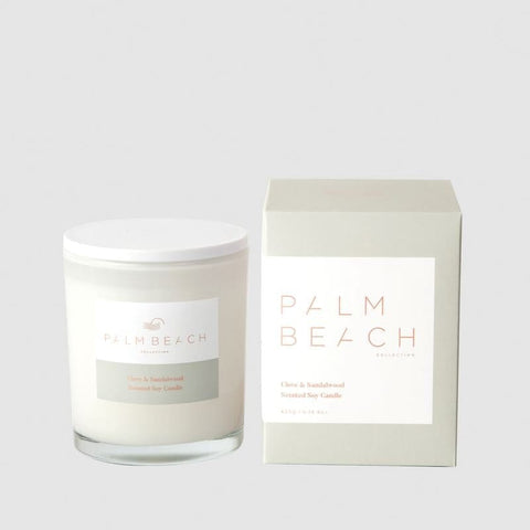 Clove & Sandalwood Standard Candle 420g-Palm Beach Collection-iPantry-australia