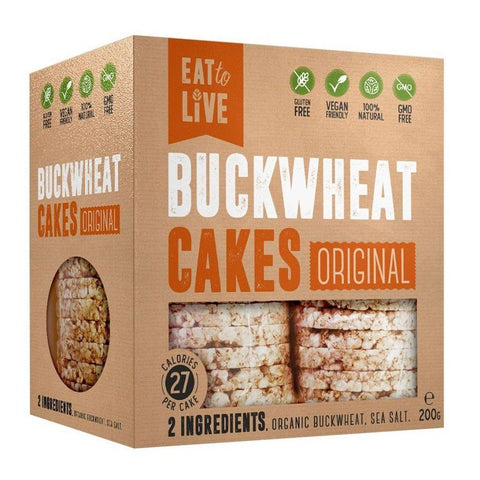 Buckwheat Cakes Original 200g-Pantry-Eat to Live-iPantry-australia