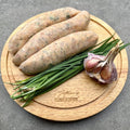 Free Range Chicken; Chive Parsley & Garlic Sausages (Approx. 500g - 3 Sausages)-Mathews Butcher-iPantry-australia