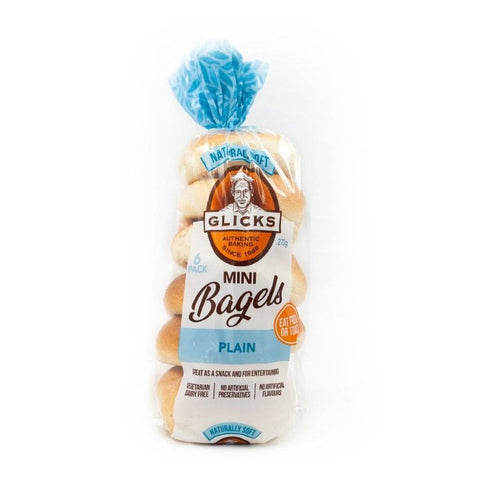 Mini Bagels 6Pk-Indulgence-Glicks Cakes & Bagels-iPantry-australia
