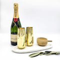 Gold Champagne Flutes 200ml-Clinq-iPantry-australia