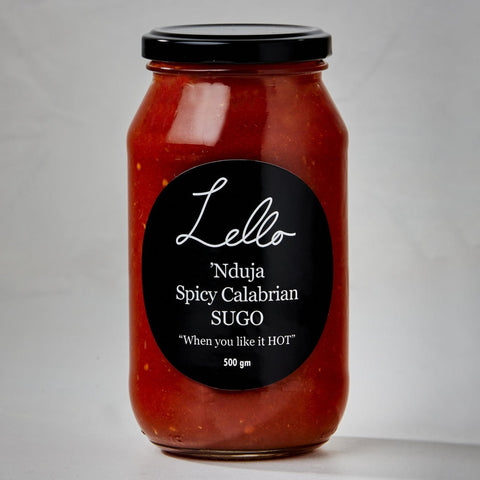 N'duja Spicy Calabrian Sugo 500ml-Pantry-Lello Pasta Bar-iPantry-australia