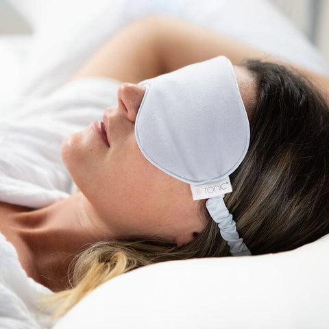 Luxe Linen Eye Mask Dove-Tonic-iPantry-australia