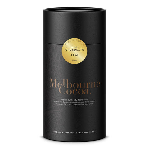 Melbourne Cocoa Hot Chocolate Chai 200g-Melbourne Cacoa-iPantry-australia