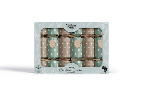 Mistletoe & Merry Petite - Kraft Stars and Trees Crackers-Mistletoe & Merry-iPantry-australia