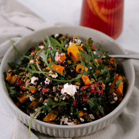 Mungbean, Black Rice & Roast Veg Salad-CATERING IN MELBOURNE-FIG-iPantry-australia