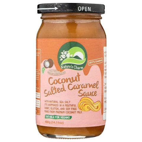 Nature's Charm Coconut Salted Caramel Sauce 400g-Pantry-Nature's Charm-iPantry-australia